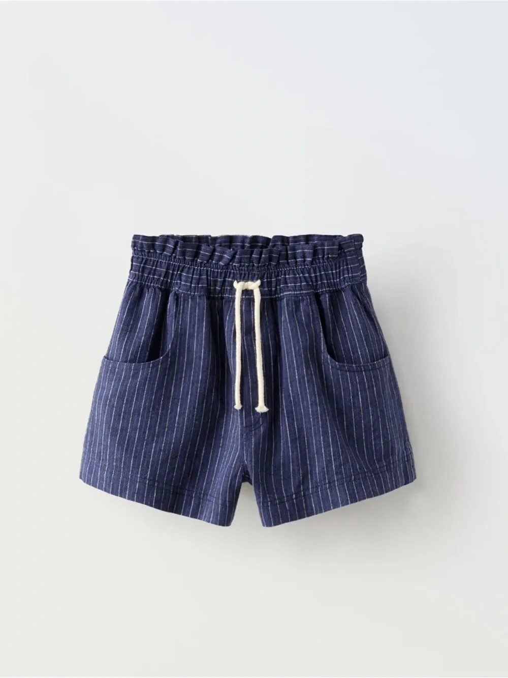 Zara Kids Striped Linen Blend Top & Shorts